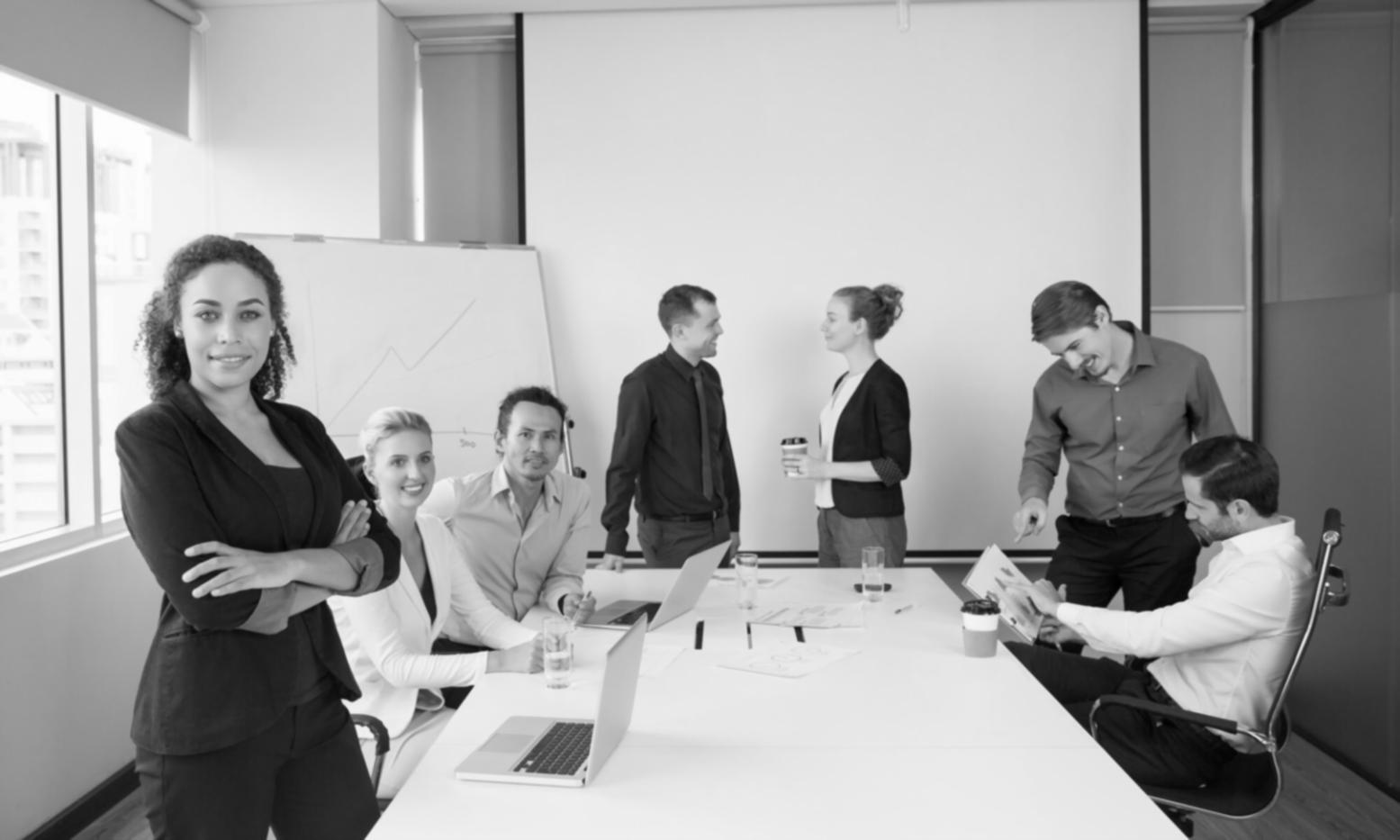 Teilnehmer während einer interaktiven Budgetplanungs-Session